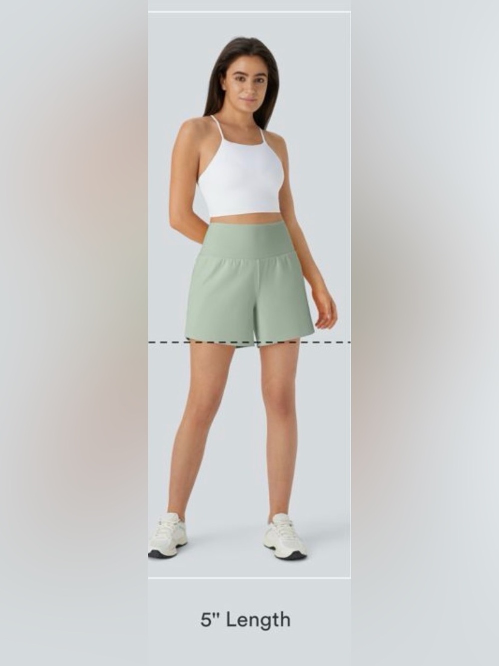 HALARA light green bean 5” active shorts - Size XL - Picture 5 of 11